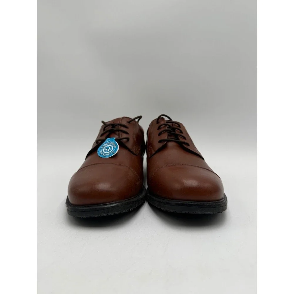 Rockport ESNTIAL DTL WP APRN Men's NEW Oxford Dress Shoe Brown US Size 8 M